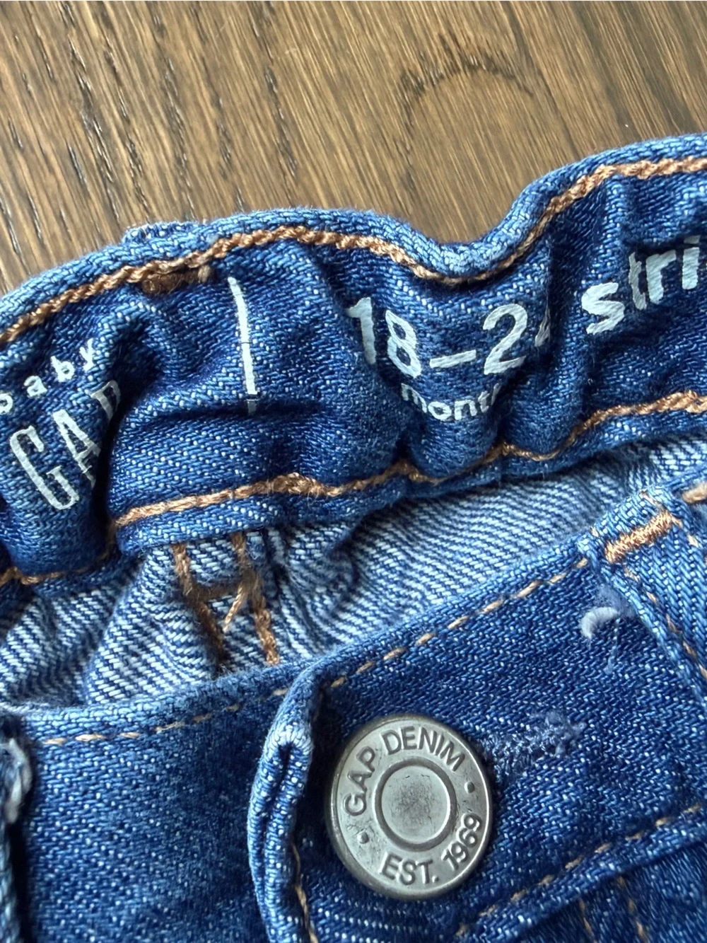 GAP Kids Distressed Blue Denim Cutoff Shorts